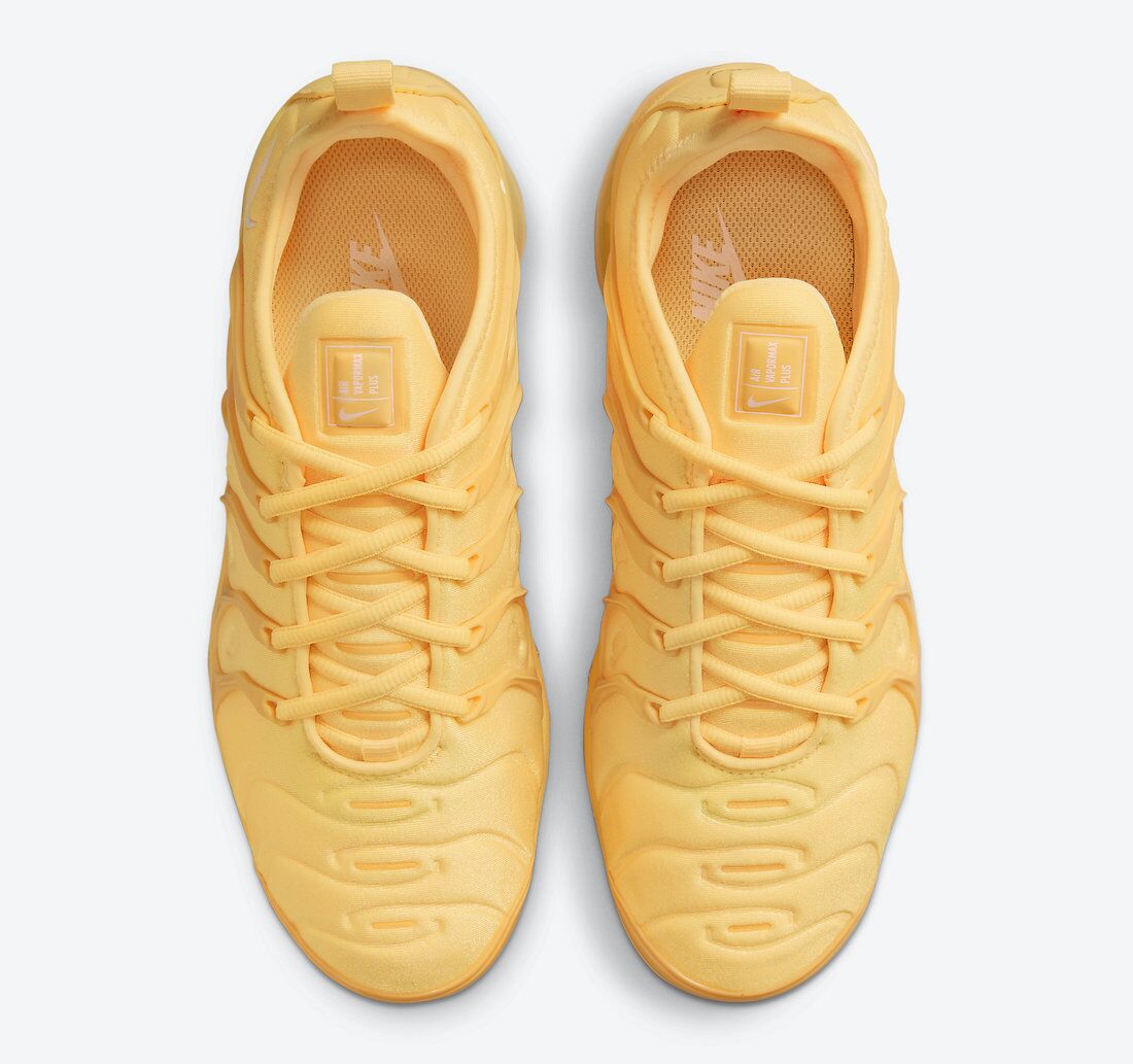 2021 Nike Air VaporMax Plus Ginger Yellow Shoes For Women